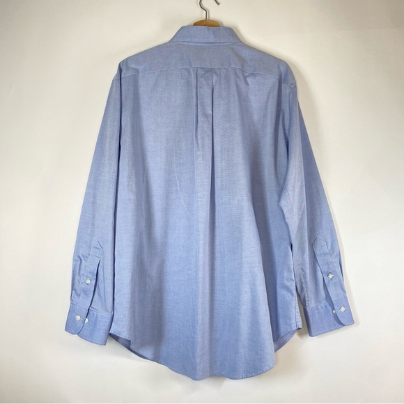 Lauren Ralph Lauren Button Down Shirt Size XL Light Blue Long Sleeve Non Iron - Picture 4 of 14